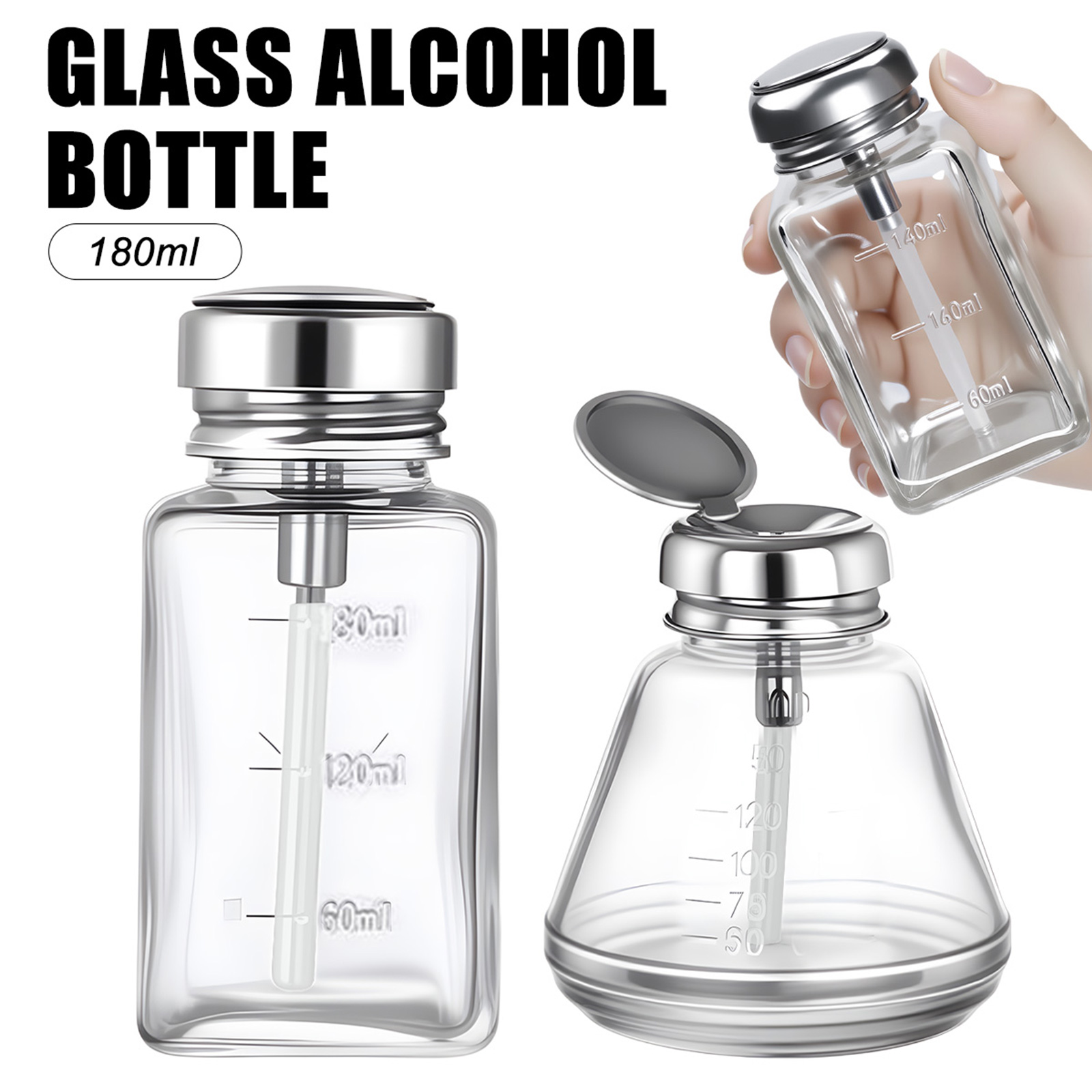 Water Bottle Blank - Bouteille en verre pour ongles de