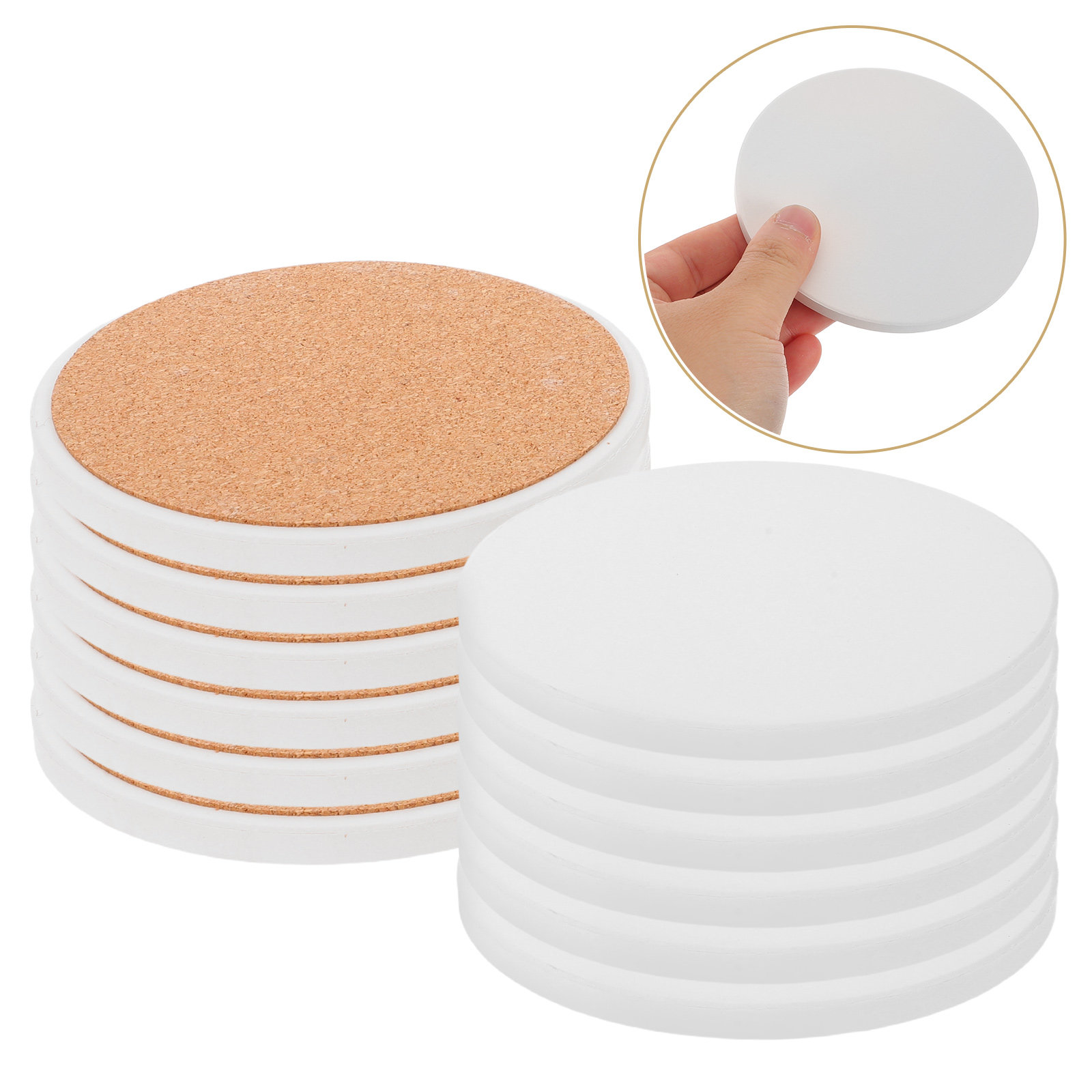 Ceramic Tile Blank - 12 sous-verres vierges pour sublimation, sous-verres