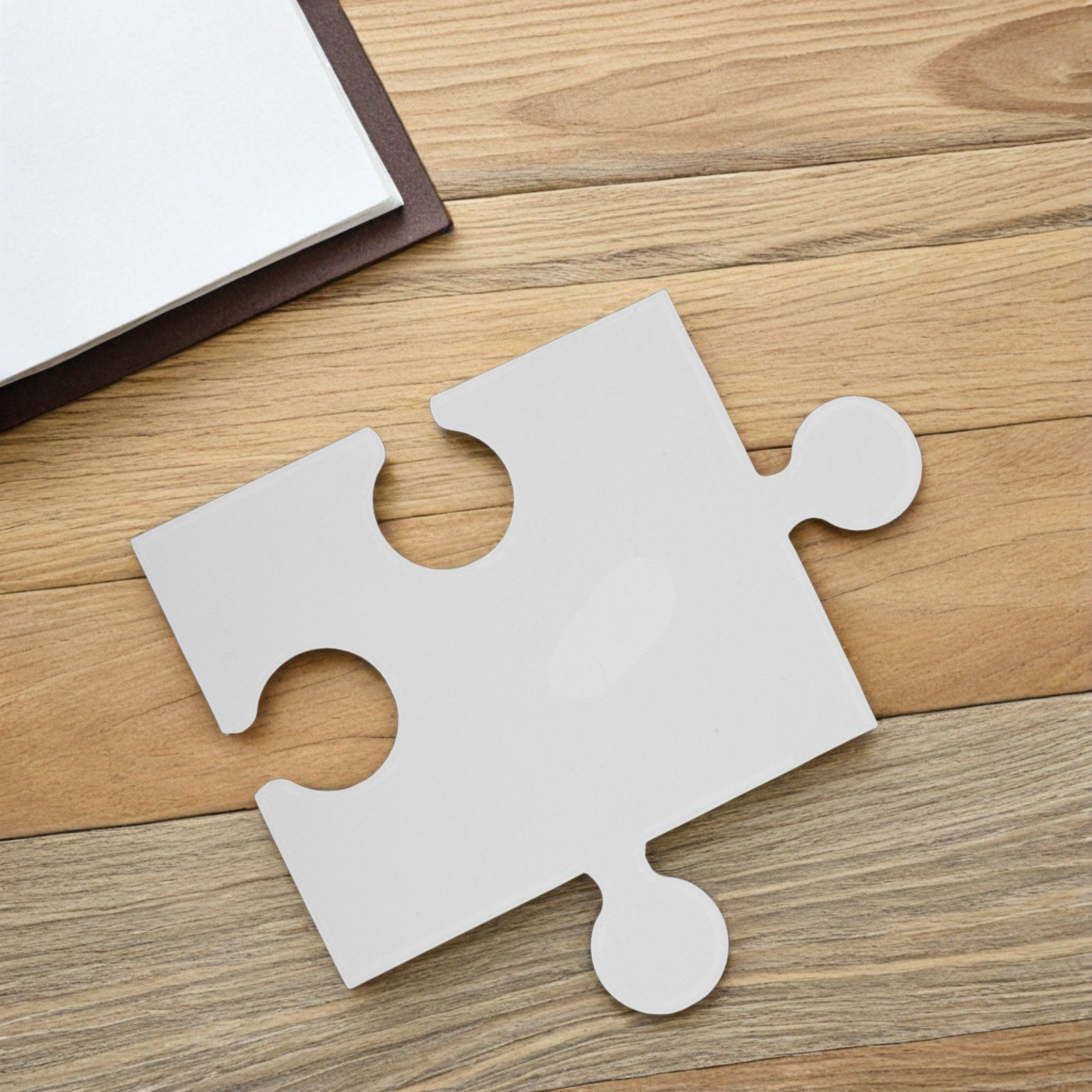 Puzzle Blank White - 60 pièces de puzzle vierges en