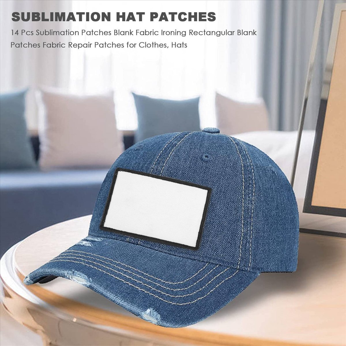 Hat Sublimation Blank - 【En promotion】 14 patchs de sublimation