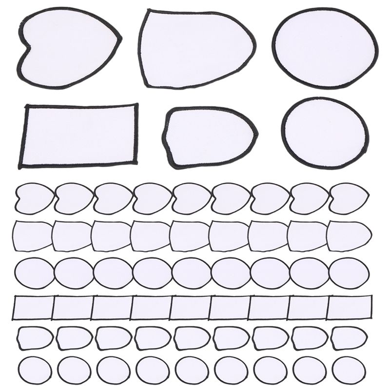 Hat Sublimation Blank - HOT-60Pcs Patchs vierges pour sublimation, patchs