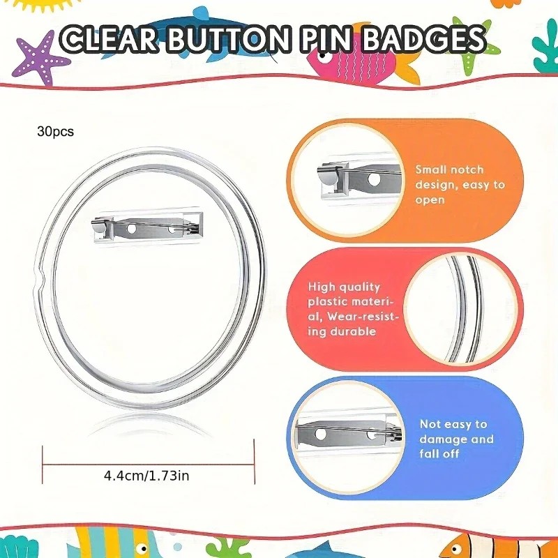 30 pièces de badges vierges en - Button Badge Blank avis et prix