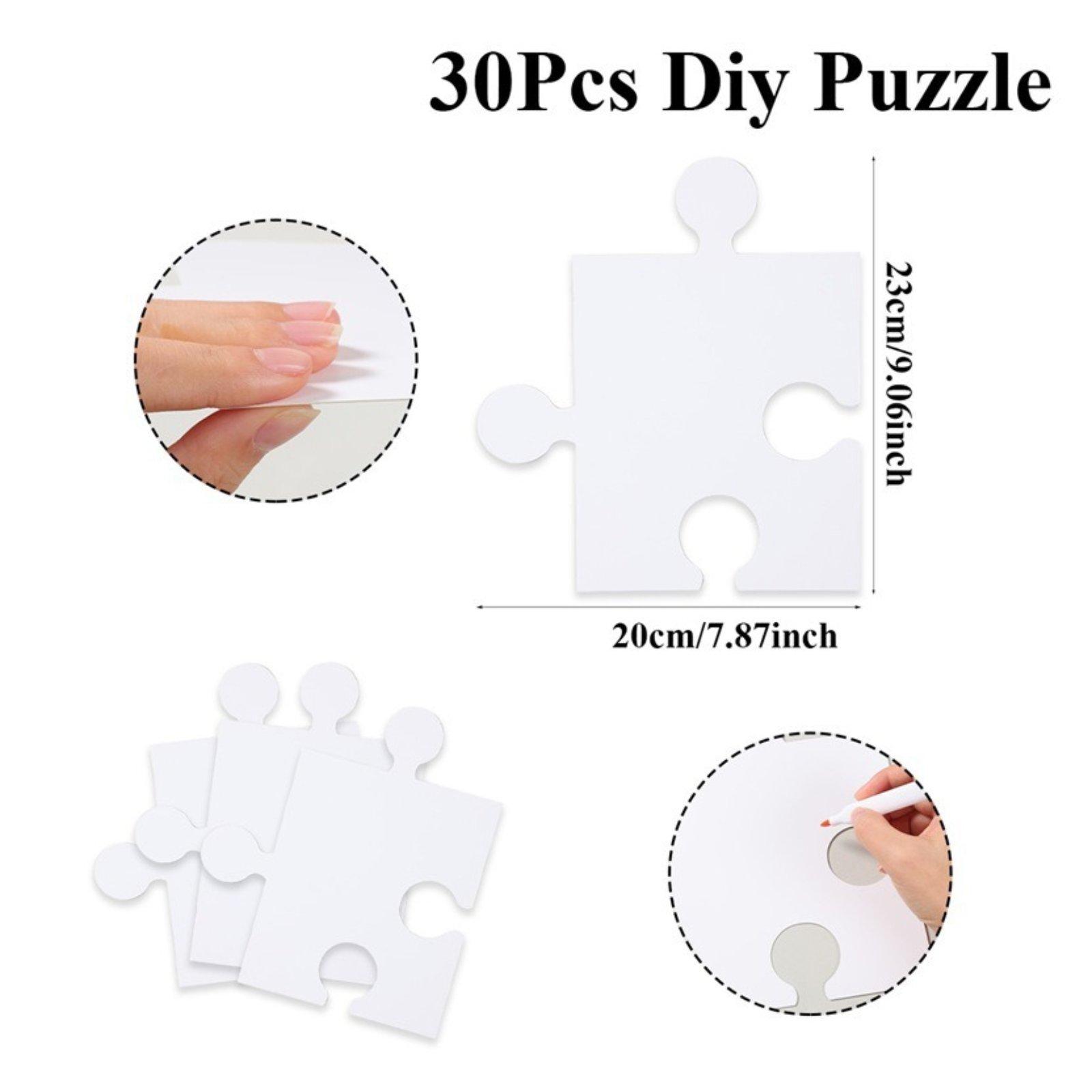 30 Pièces de puzzle vierges en - Puzzle Blank White avis et prix