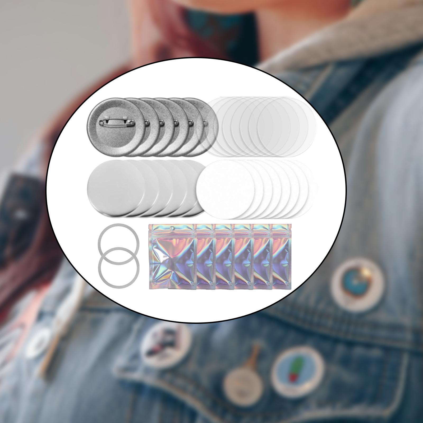 Kit de badges bouton en métal  - Button Badge Blank avis et prix