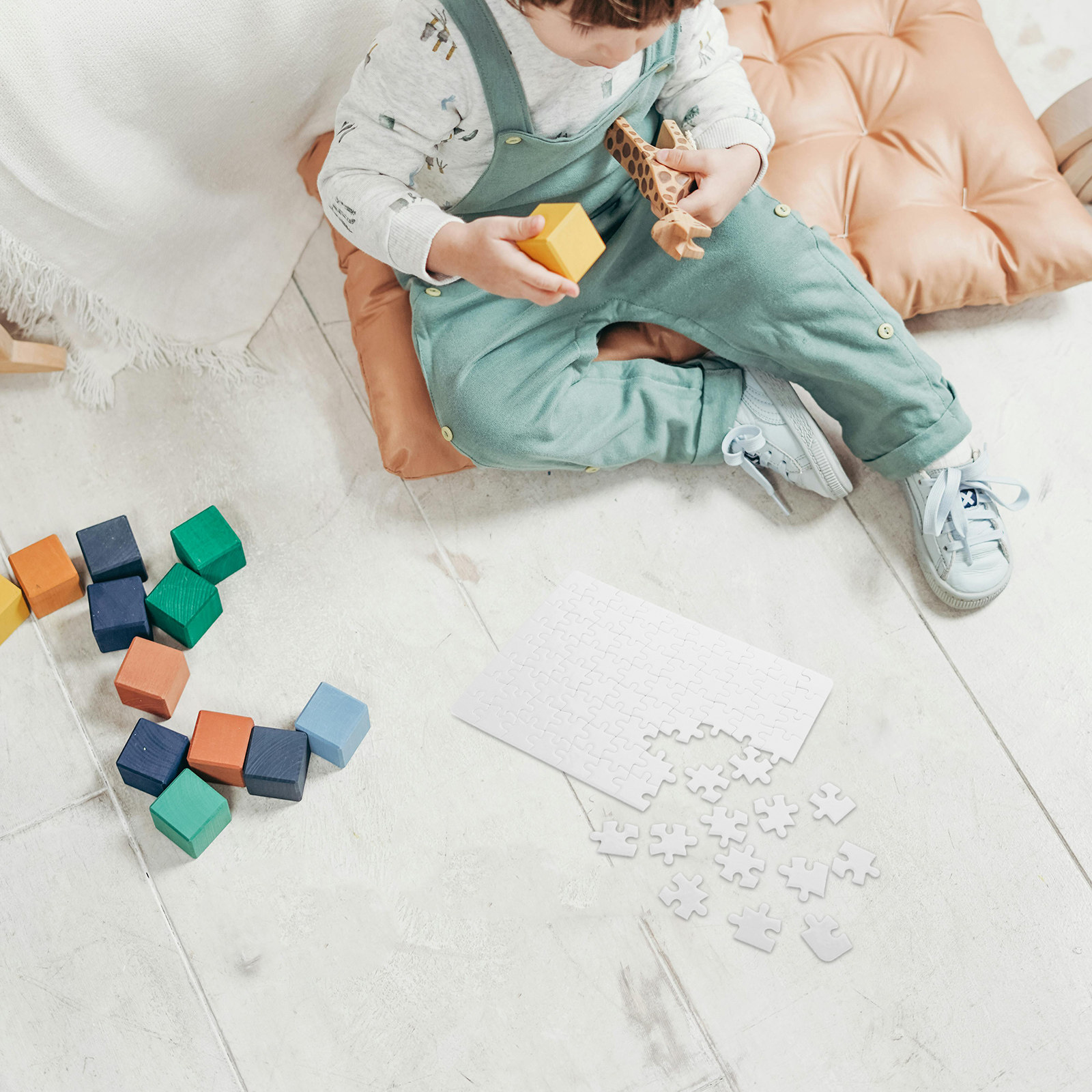 4 Feuilles de Pièces de Puzzle - Puzzle Blank White avis et prix