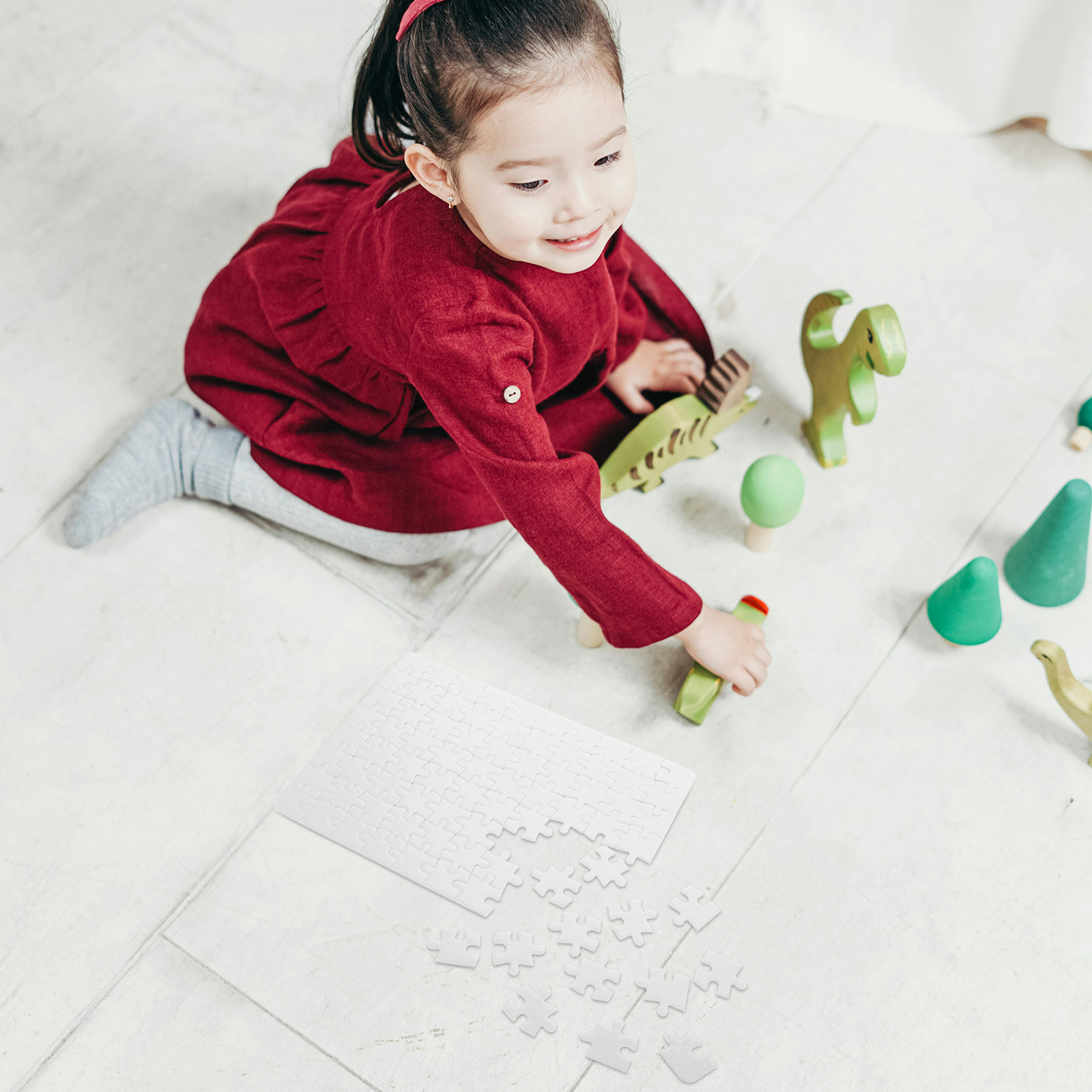 4 Feuilles de Pièces de Puzzle - Puzzle Blank White avis et prix