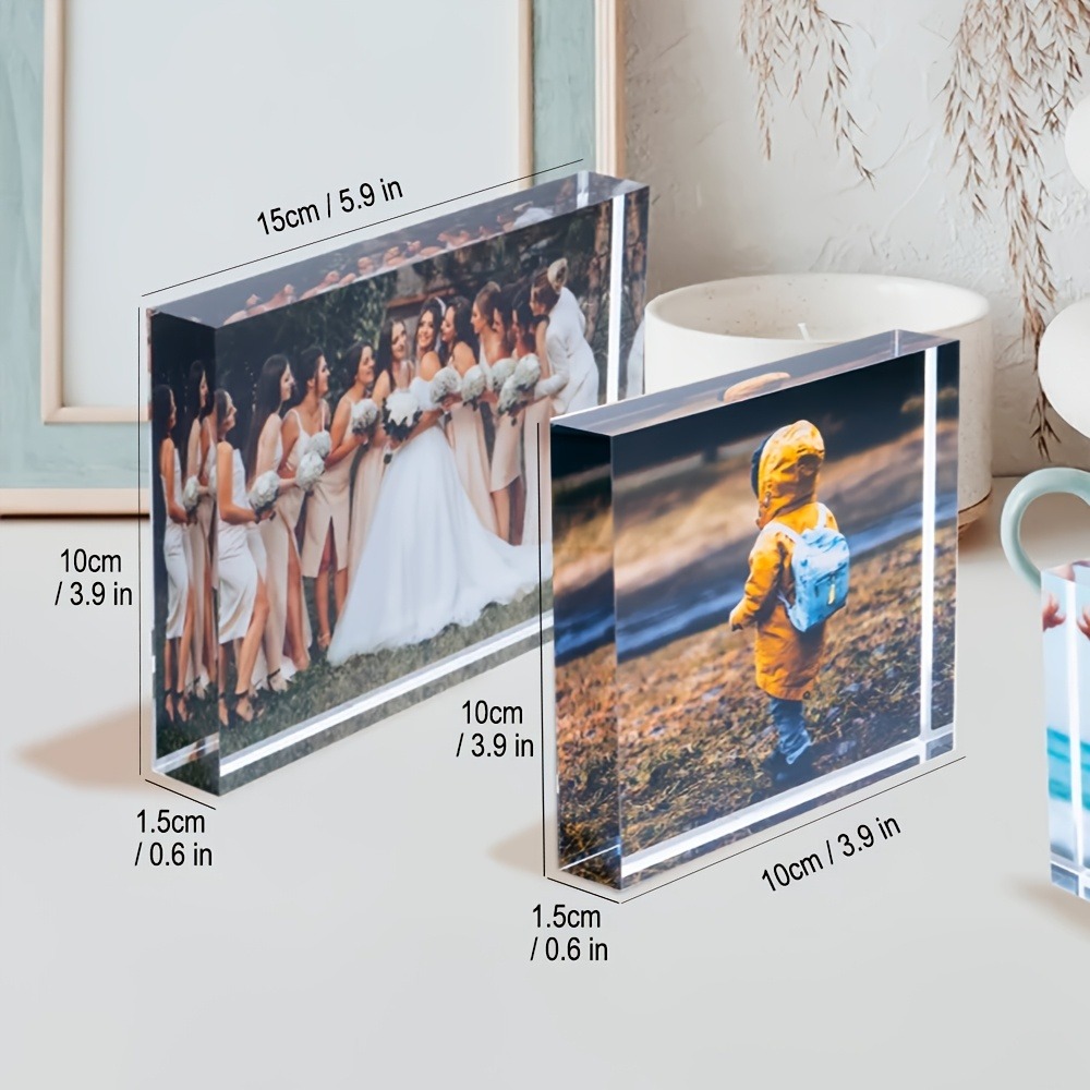 Bloc photo 3D personnalisé en  - Photo Acrylic Block avis et prix