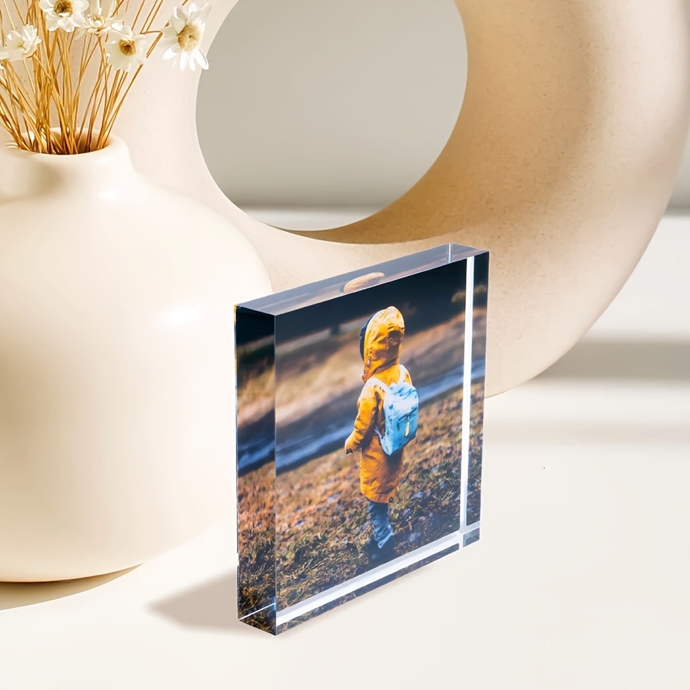 Bloc photo 3D personnalisé en  - Photo Acrylic Block avis et prix