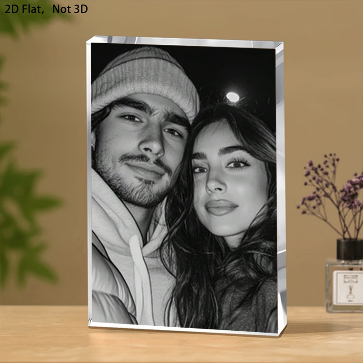 Ornement de bureau en acryliqu - Photo Acrylic Block avis et prix