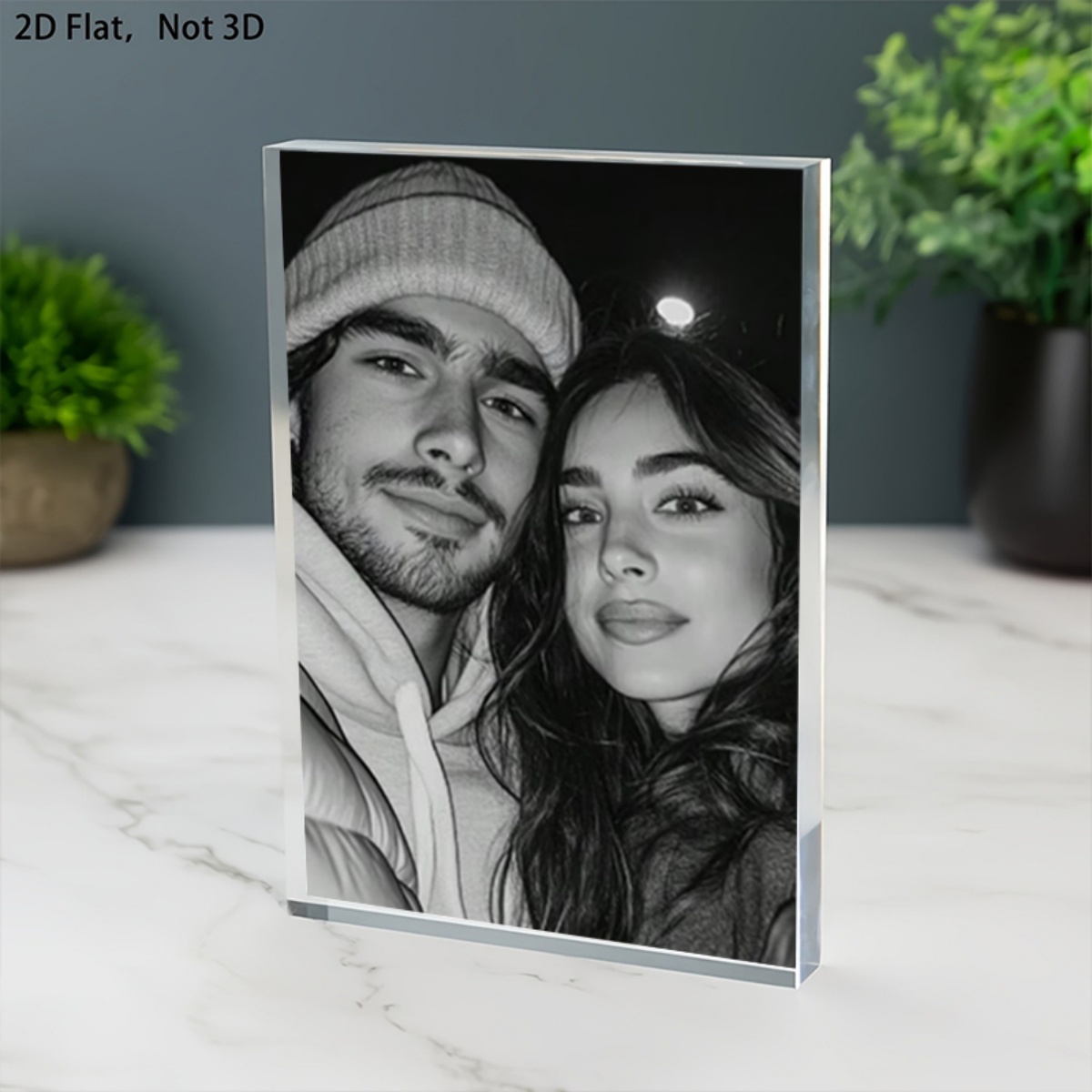 Ornement de bureau en acryliqu - Photo Acrylic Block avis et prix
