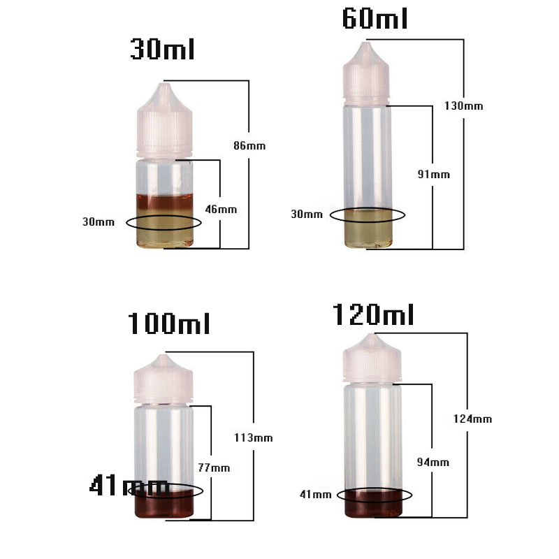 5 pièces 30 ml/60 ml/100 ml/12 - Water Bottle Blank avis et prix