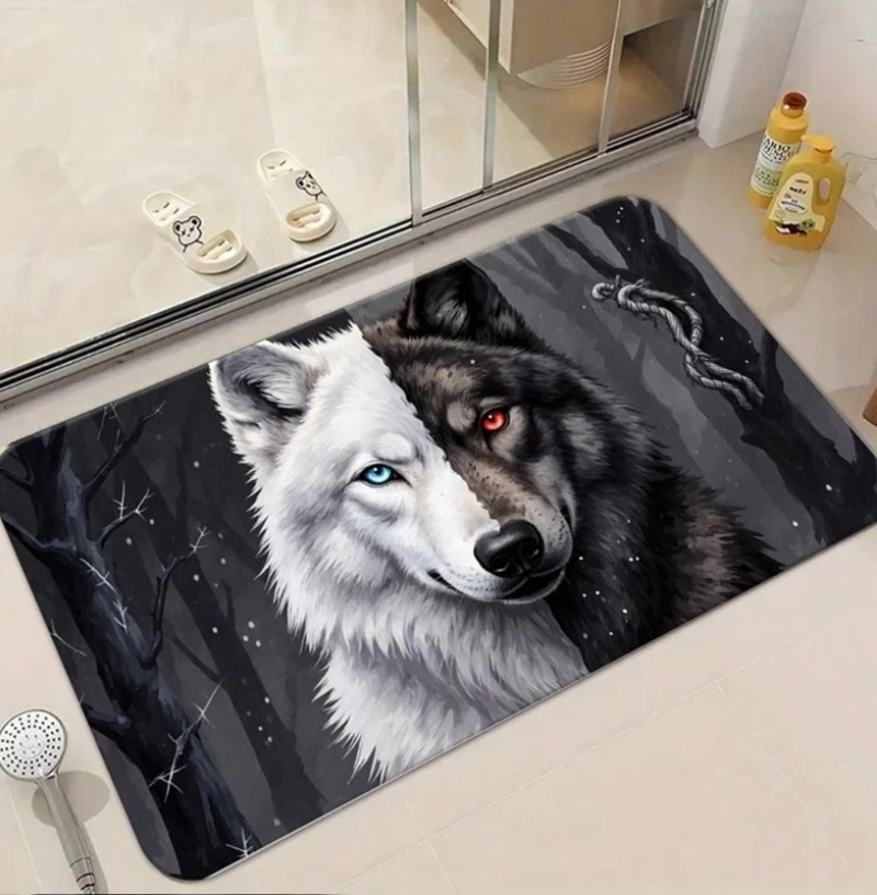 Tapis d'entrée antidérapant mo - Puzzle Blank White avis et prix