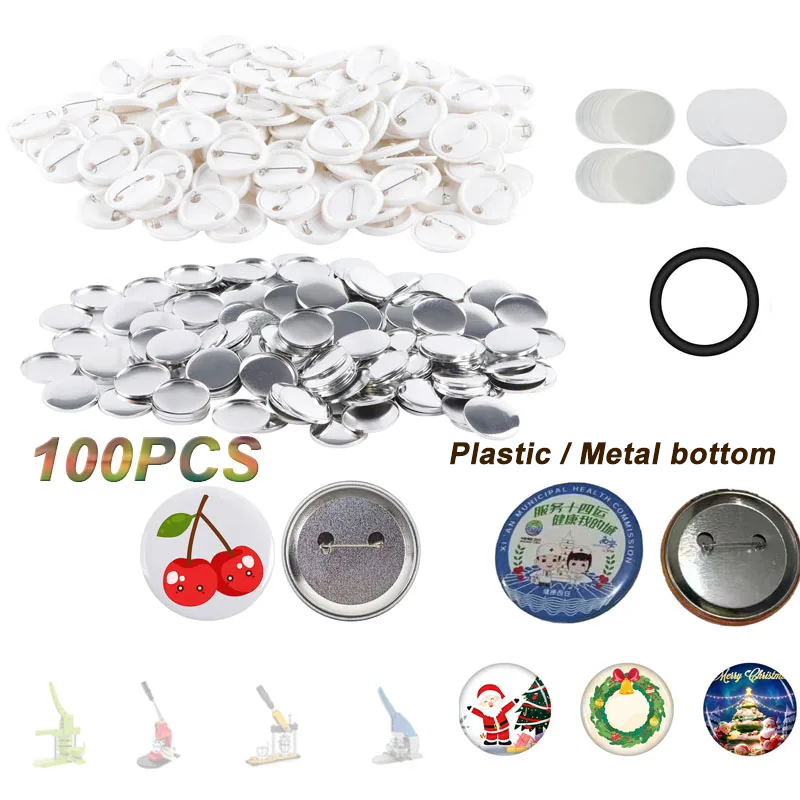 Kit de badges ronds en plastiq - Button Badge Blank avis et prix