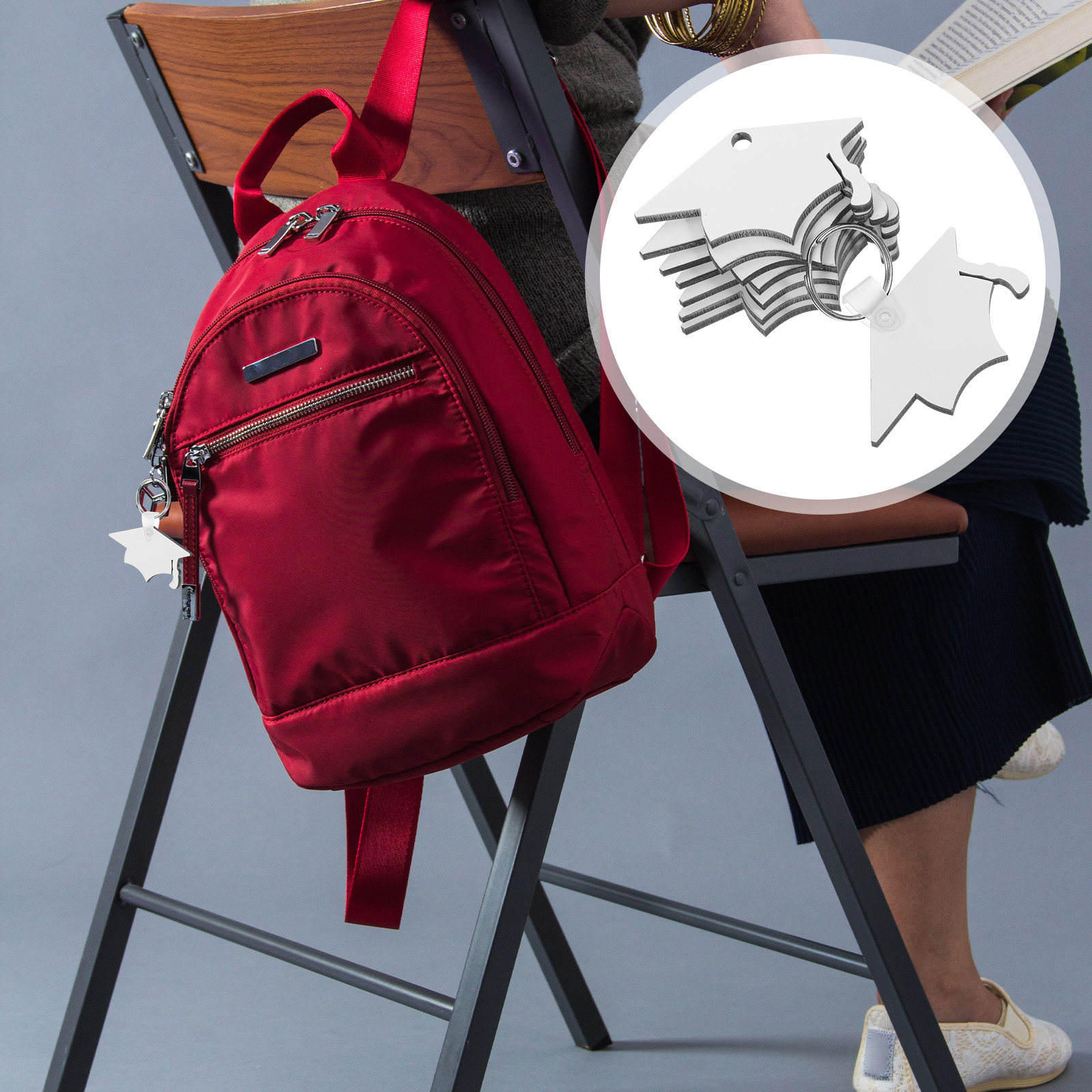8 pièces de porte-clés en form - Hat Sublimation Blank avis et prix